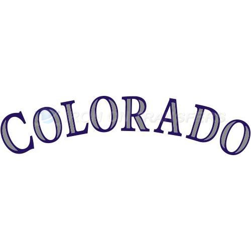 Colorado Rockies Iron-on Stickers (Heat Transfers)NO.1561